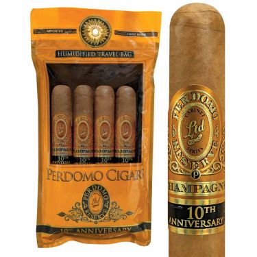 Perdomo 10th Anniversary Champagne Fresh Pack cigar sampler
