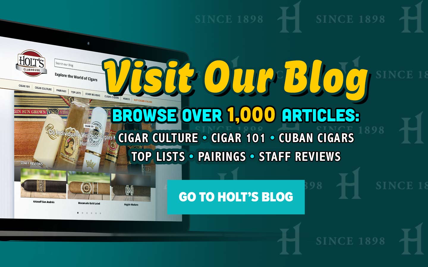 Visit Our Blog - Browse over 800 Articles Go to Holt's Blog